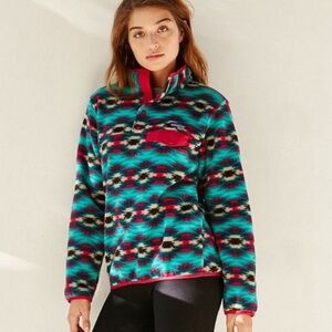 Synchilla Aztec Wild Desert 1/4 snap fleece pullover jacket top XS